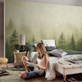 Veer Decor Silent Woods Green Wall Mural