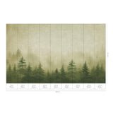 Veer Decor Silent Woods Green Wall Mural