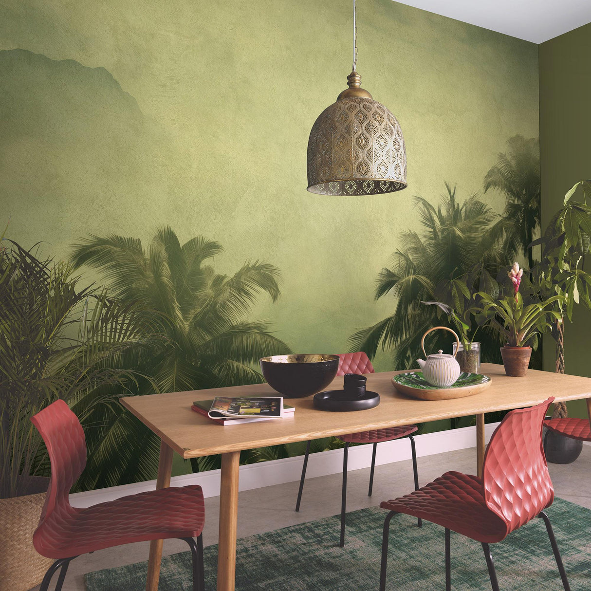 Veer Decor Coco Island Green Wall Mural