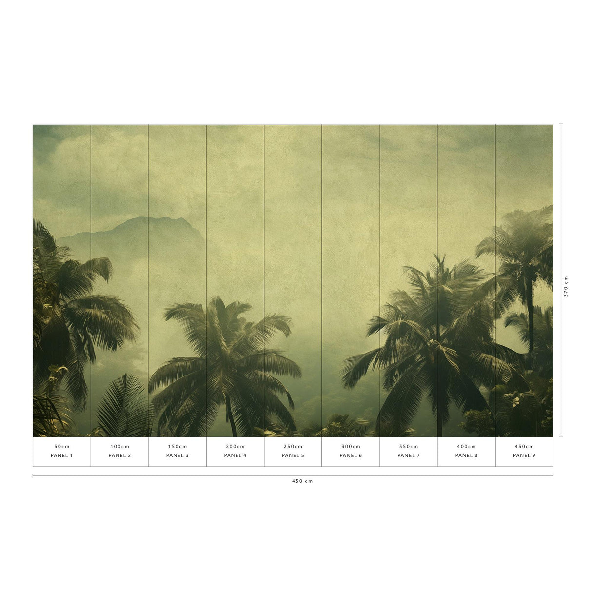 Veer Decor Coco Island Green Wall Mural