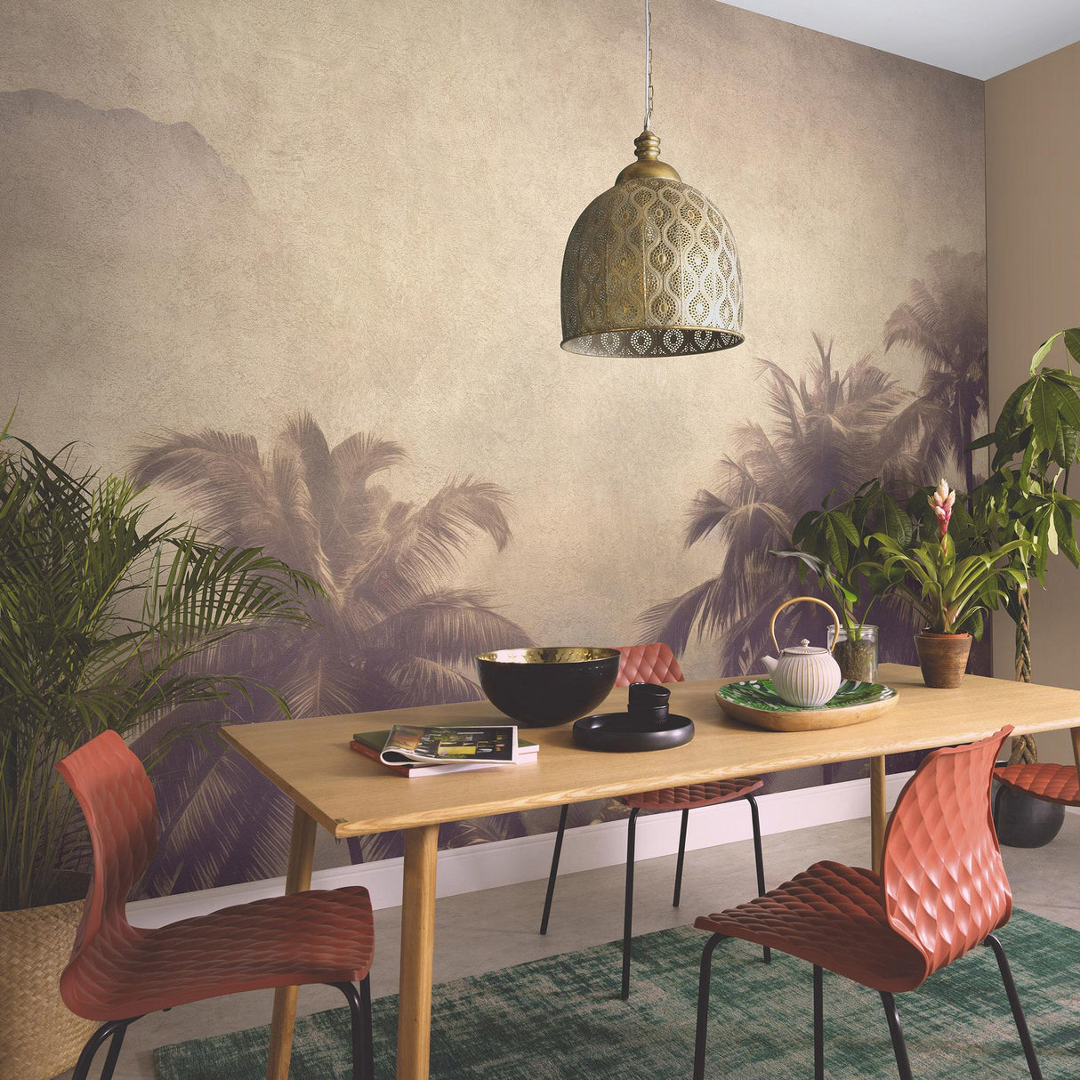 Veer Decor Coco Island Taupe Wall Mural