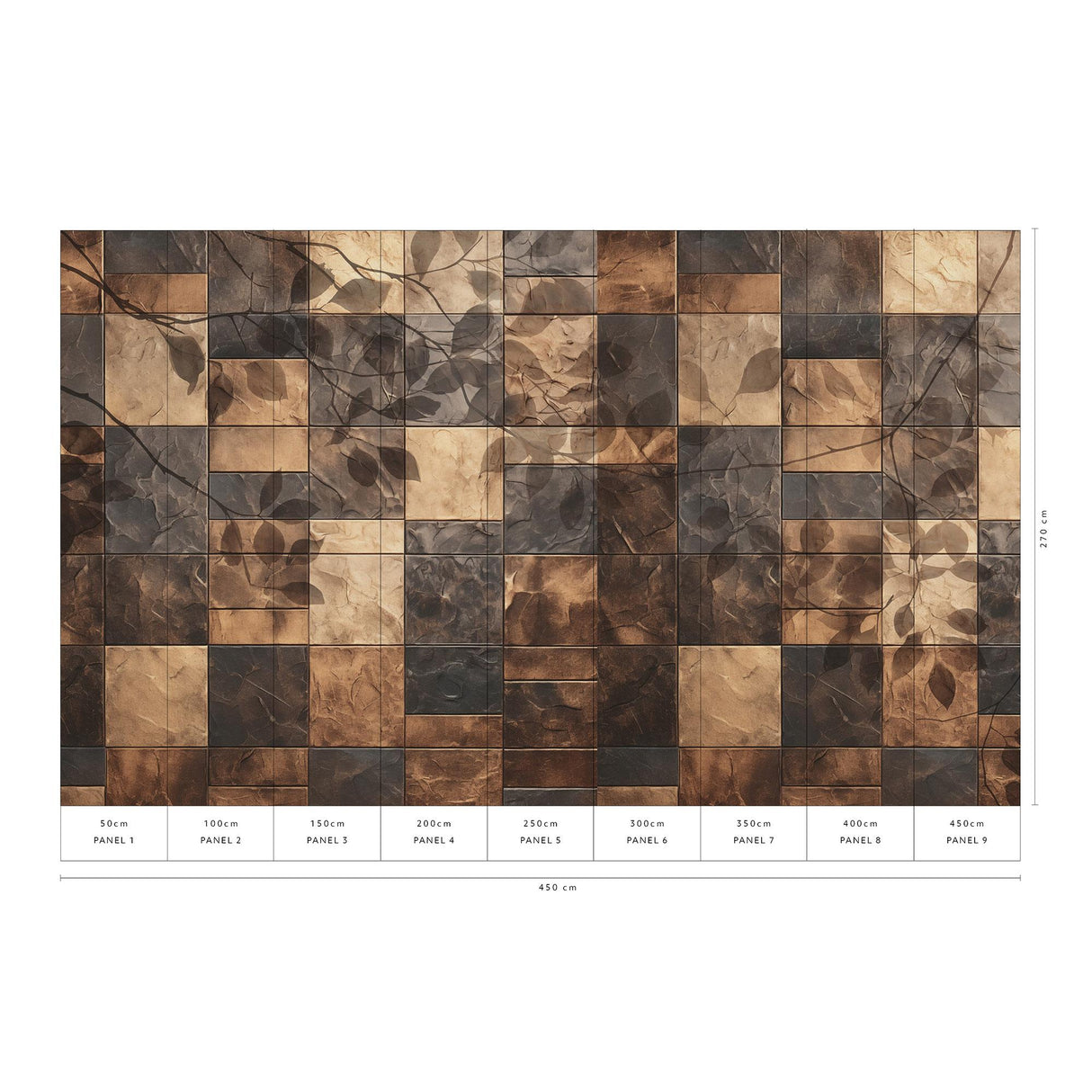 Veer Decor Canopy Mosaic Gold Wall Mural
