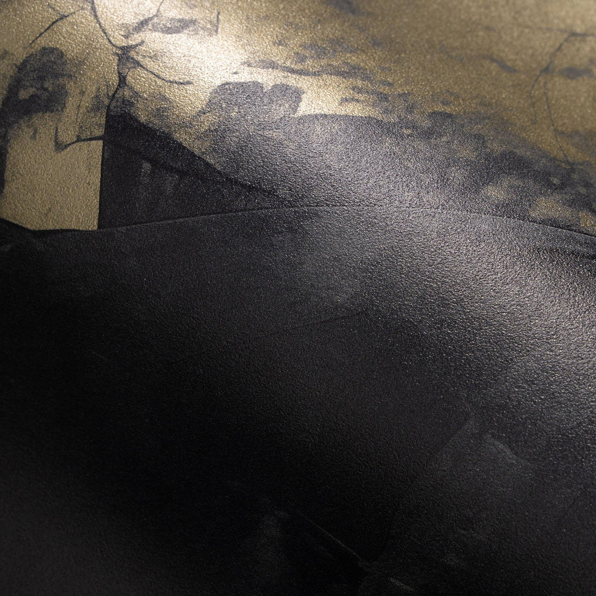 Veer Decor Obsidian Gold Stoneworks Black Wall Mural