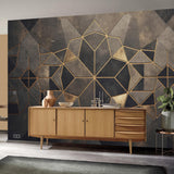 Veer Decor Gilded Star Gold Wall Mural