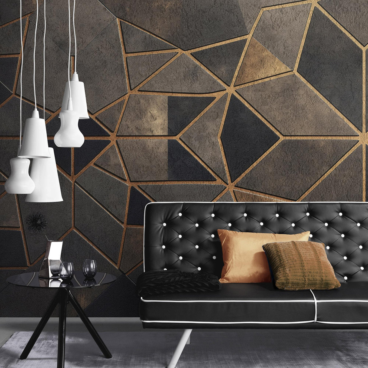 Veer Decor Gilded Star Gold Wall Mural
