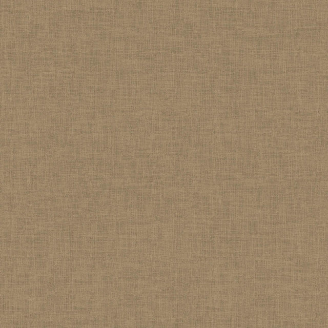 Veer Decor Antibes Linen Weave Texture Brown Wallpaper