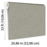 Veer Decor Antibes Linen Weave Texture Tan Wallpaper