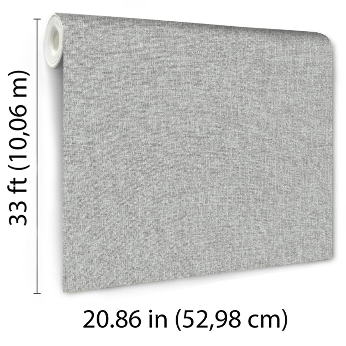 Veer Decor Antibes Linen Weave Texture Blue Wallpaper