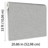 Veer Decor Antibes Linen Weave Texture Blue Wallpaper