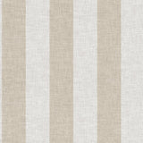 Veer Decor Antibes Linen Stripes Taupe Wallpaper