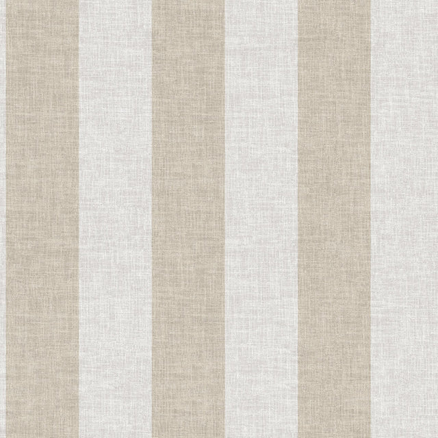 Veer Decor Antibes Linen Stripes Taupe Wallpaper