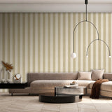 Veer Decor Antibes Linen Stripes Sage Wallpaper
