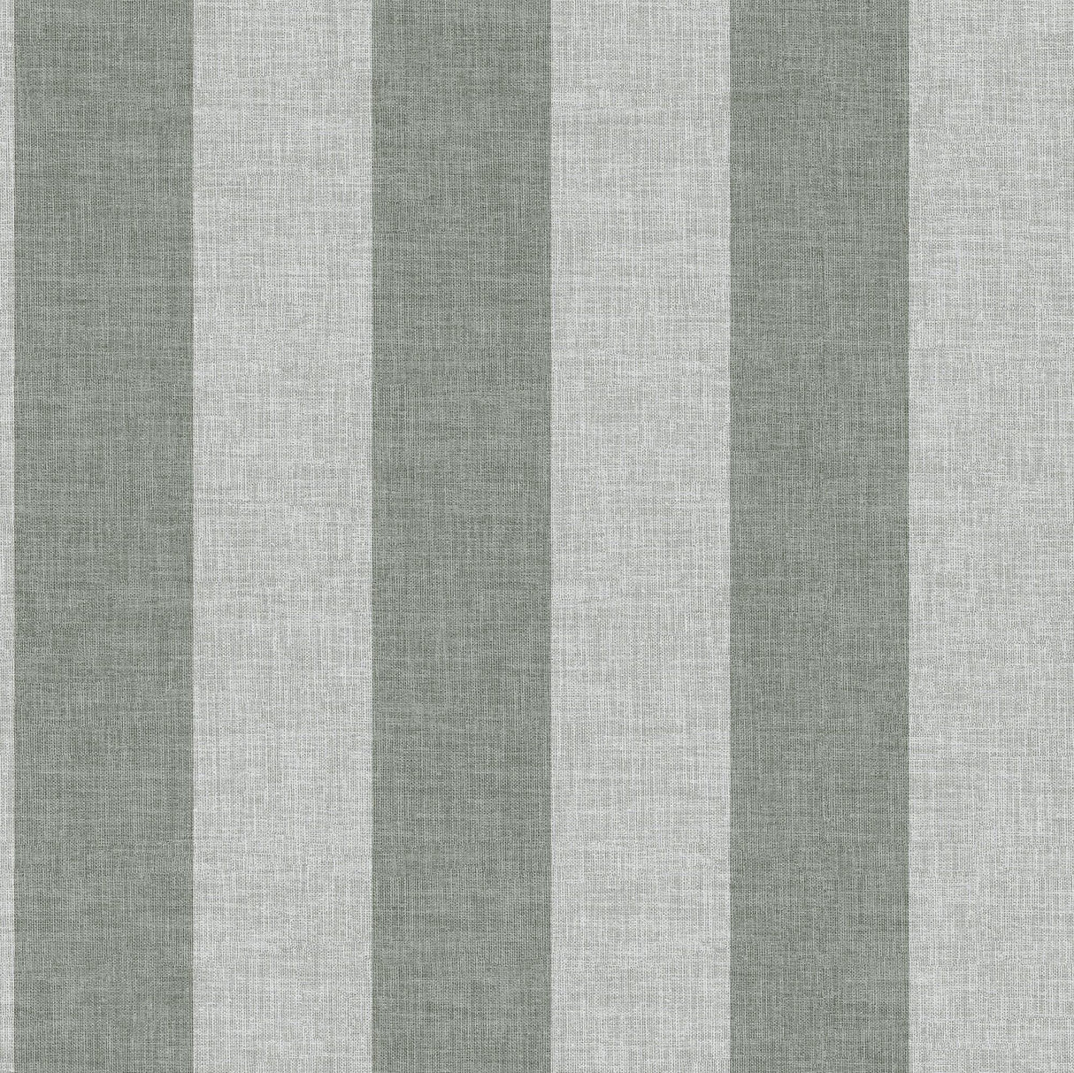 Veer Decor Antibes Linen Stripes Green Wallpaper