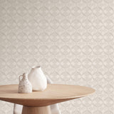 Veer Decor Ornament Beige Wallpaper