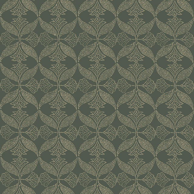 Veer Decor Ornament Green Wallpaper