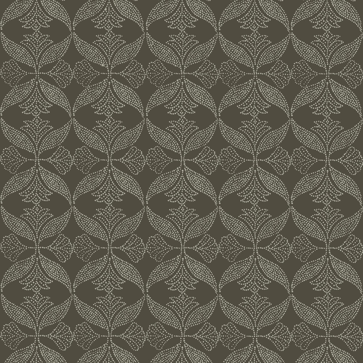 Veer Decor Ornament Brown Wallpaper