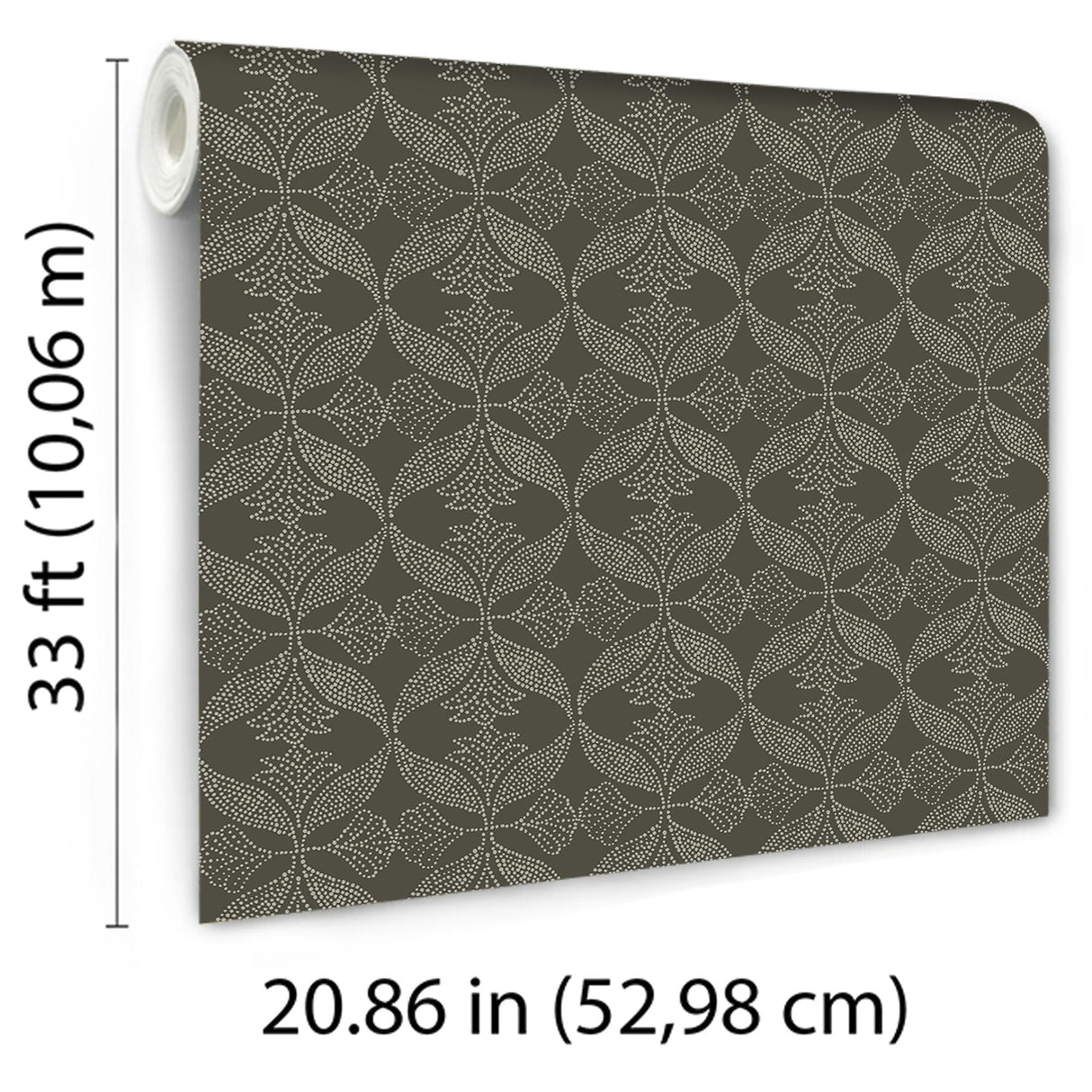 Veer Decor Ornament Brown Wallpaper