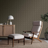 Veer Decor Ornament Brown Wallpaper