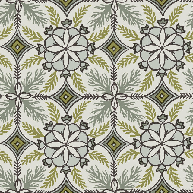 Veer Decor Morocco Green Wallpaper