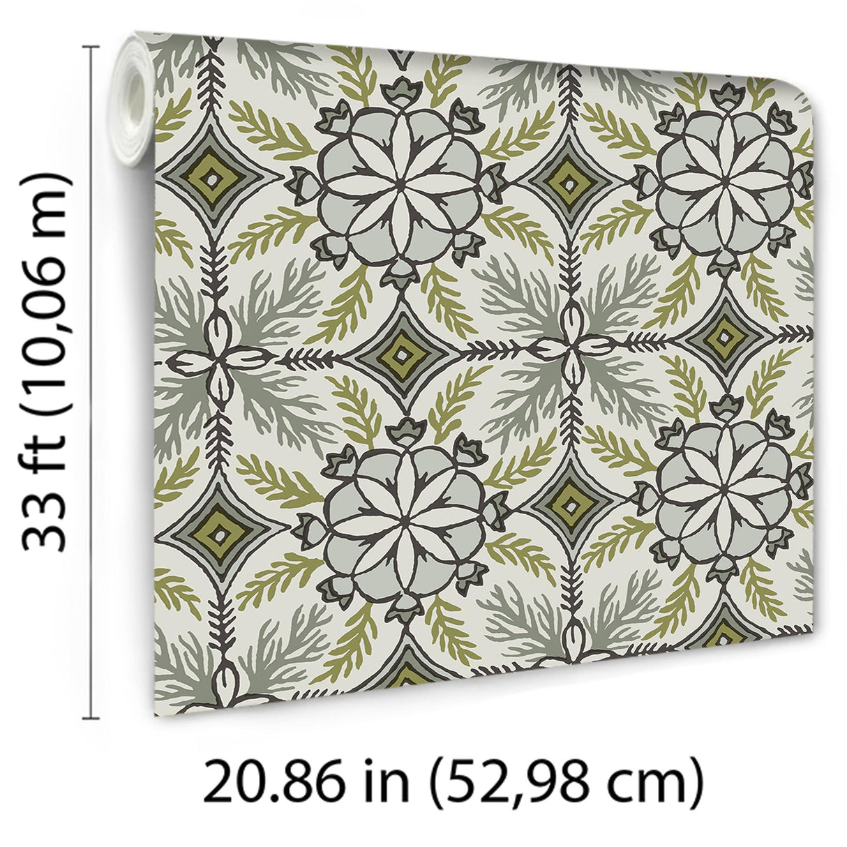 Veer Decor Morocco Green Wallpaper