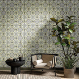 Veer Decor Morocco Green Wallpaper