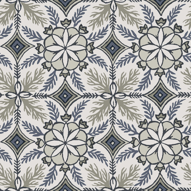 Veer Decor Morocco Blue Wallpaper