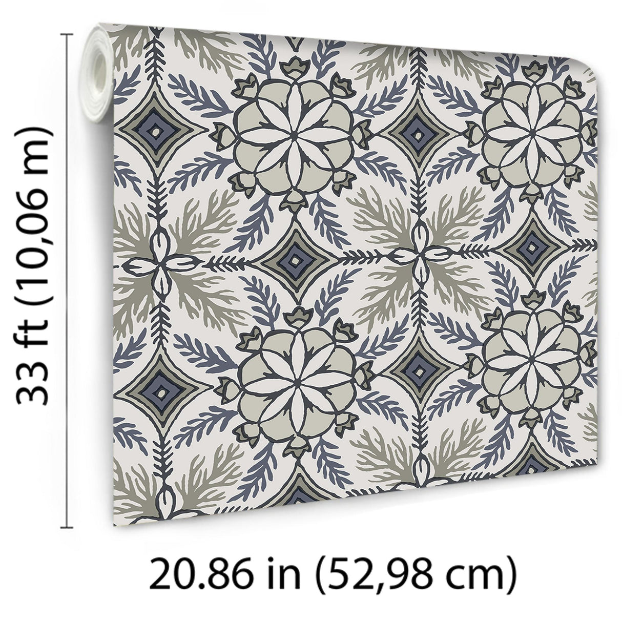 Veer Decor Morocco Blue Wallpaper