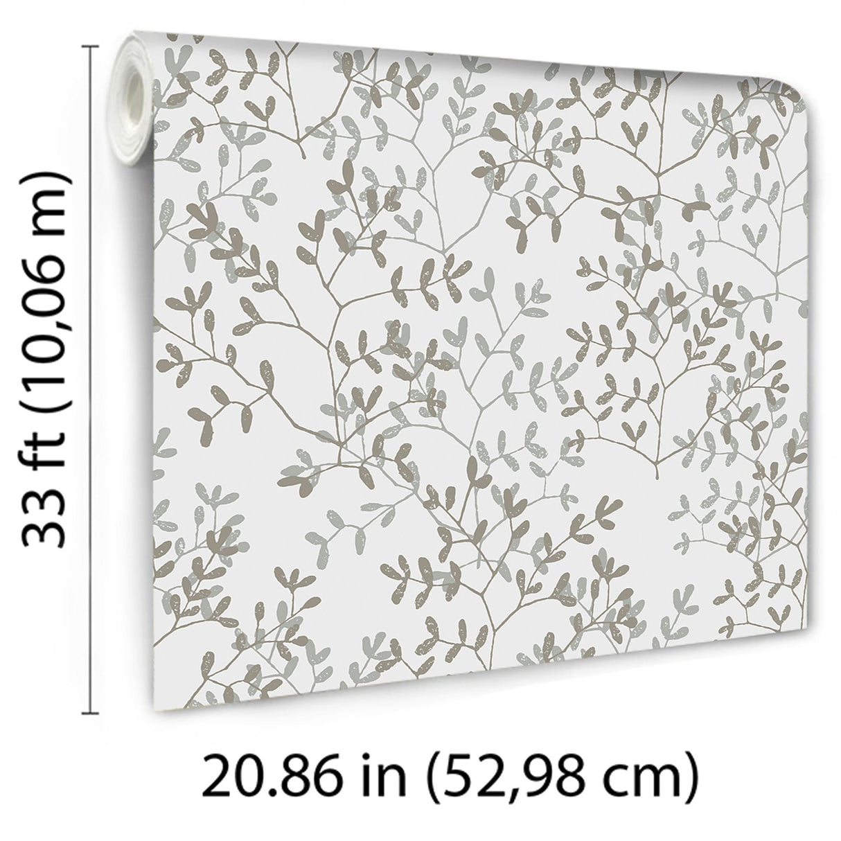 Veer Decor Antibes Branches White Wallpaper