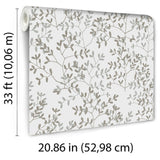 Veer Decor Antibes Branches White Wallpaper