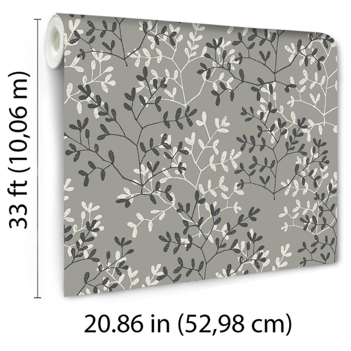 Veer Decor Antibes Branches Grey Wallpaper