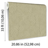 Veer Decor Quercus Leaves Green Wallpaper
