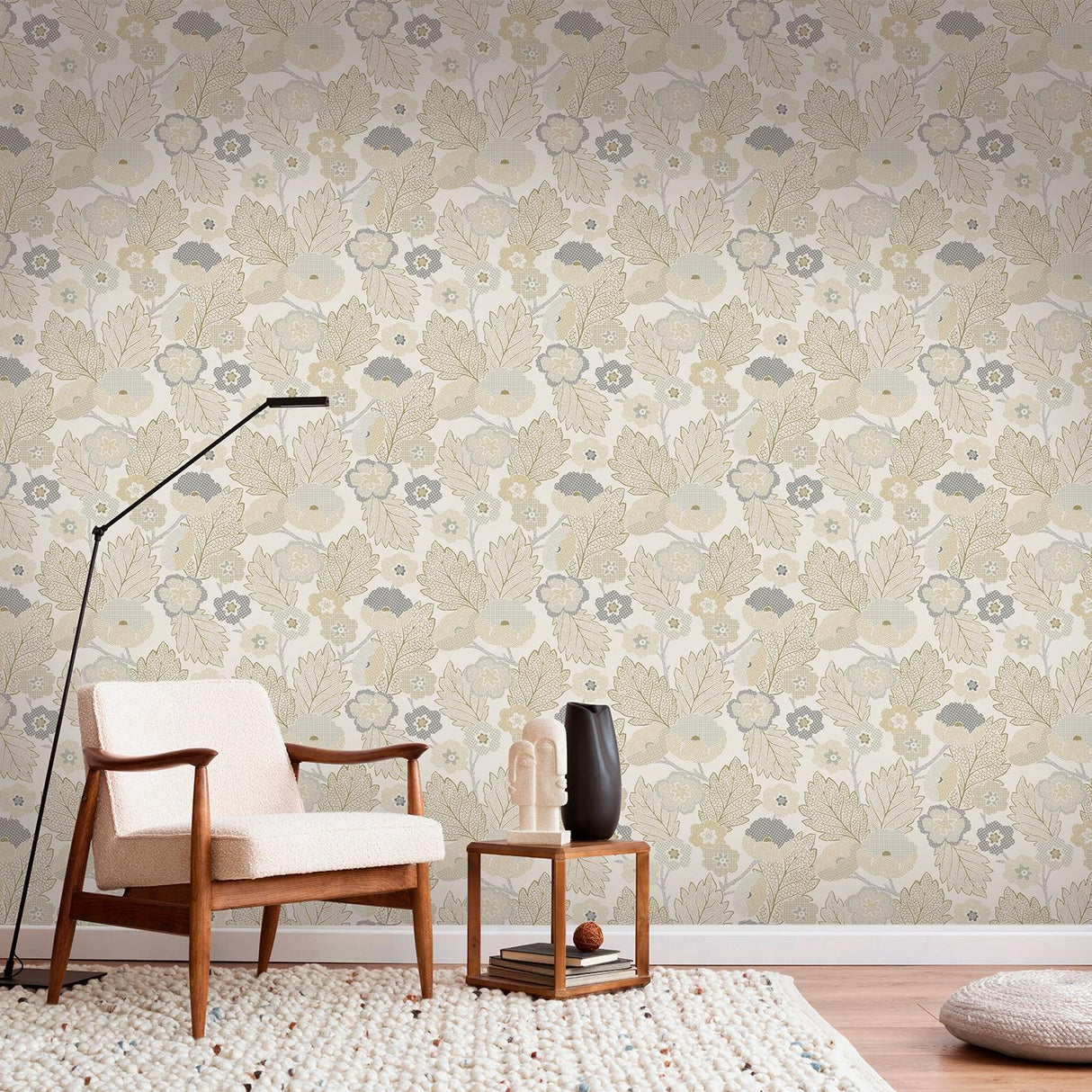 Veer Decor Antibes Flora Beige Wallpaper
