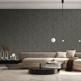 Veer Decor Quercus Leaves Grey Wallpaper