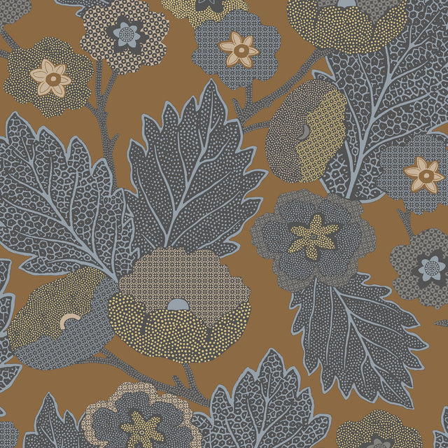 Veer Decor Antibes Flora Brown Wallpaper