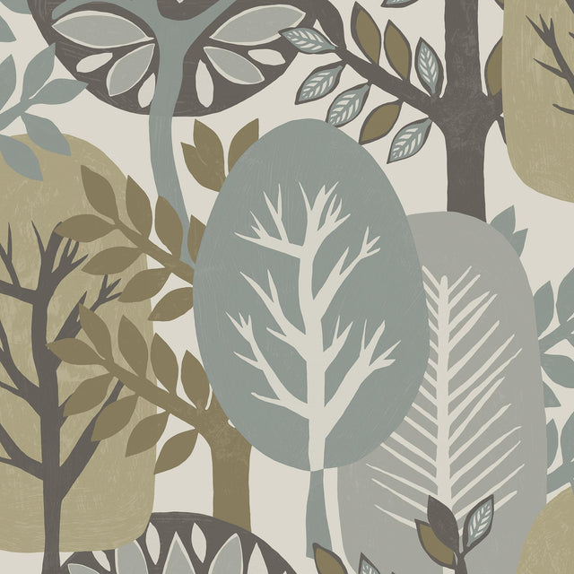Veer Decor Antibes Nature Forest Taupe Wallpaper