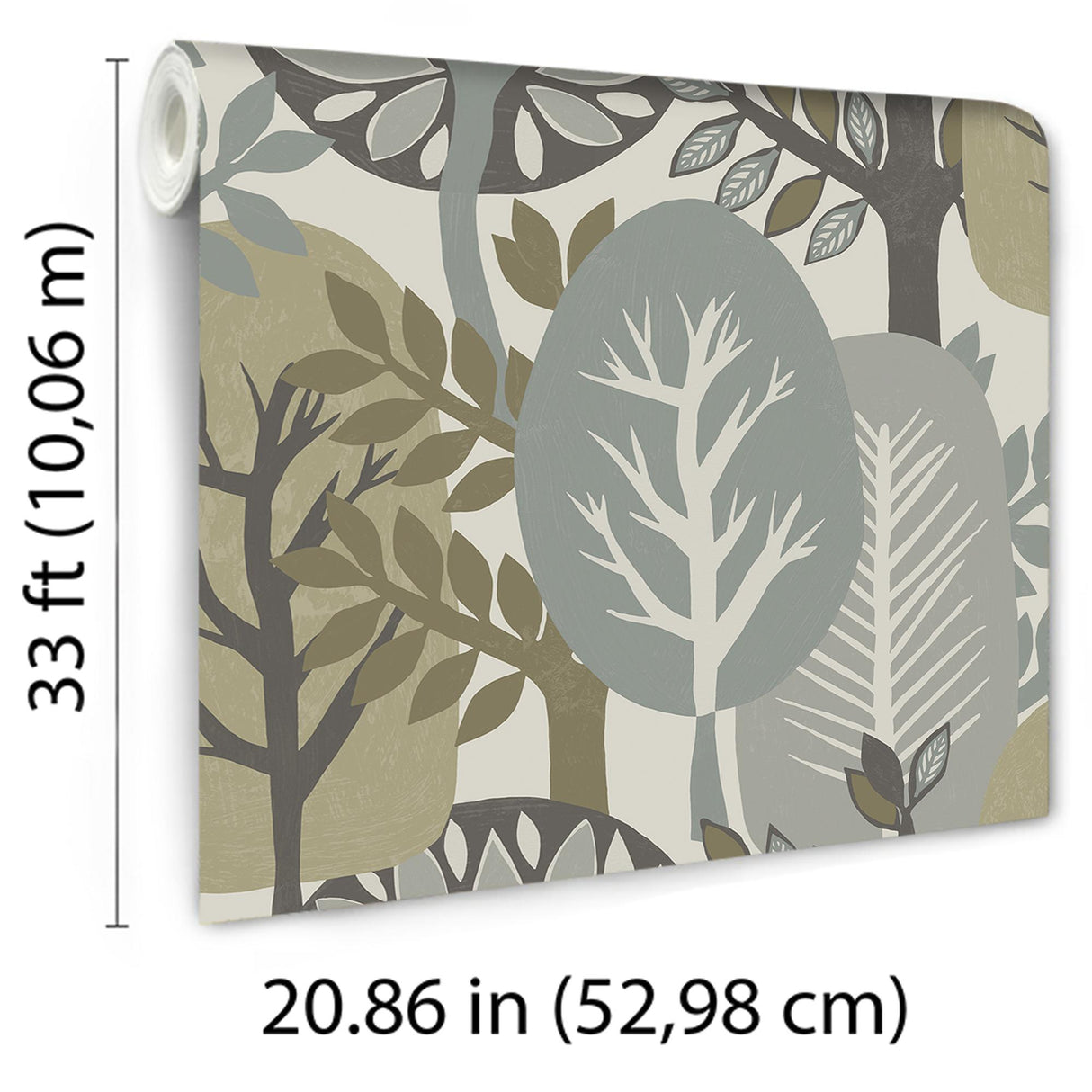 Veer Decor Antibes Nature Forest Taupe Wallpaper