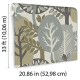 Veer Decor Antibes Nature Forest Taupe Wallpaper
