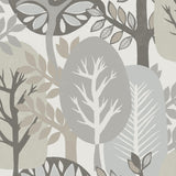 Veer Decor Antibes Nature Forest Grey Wallpaper