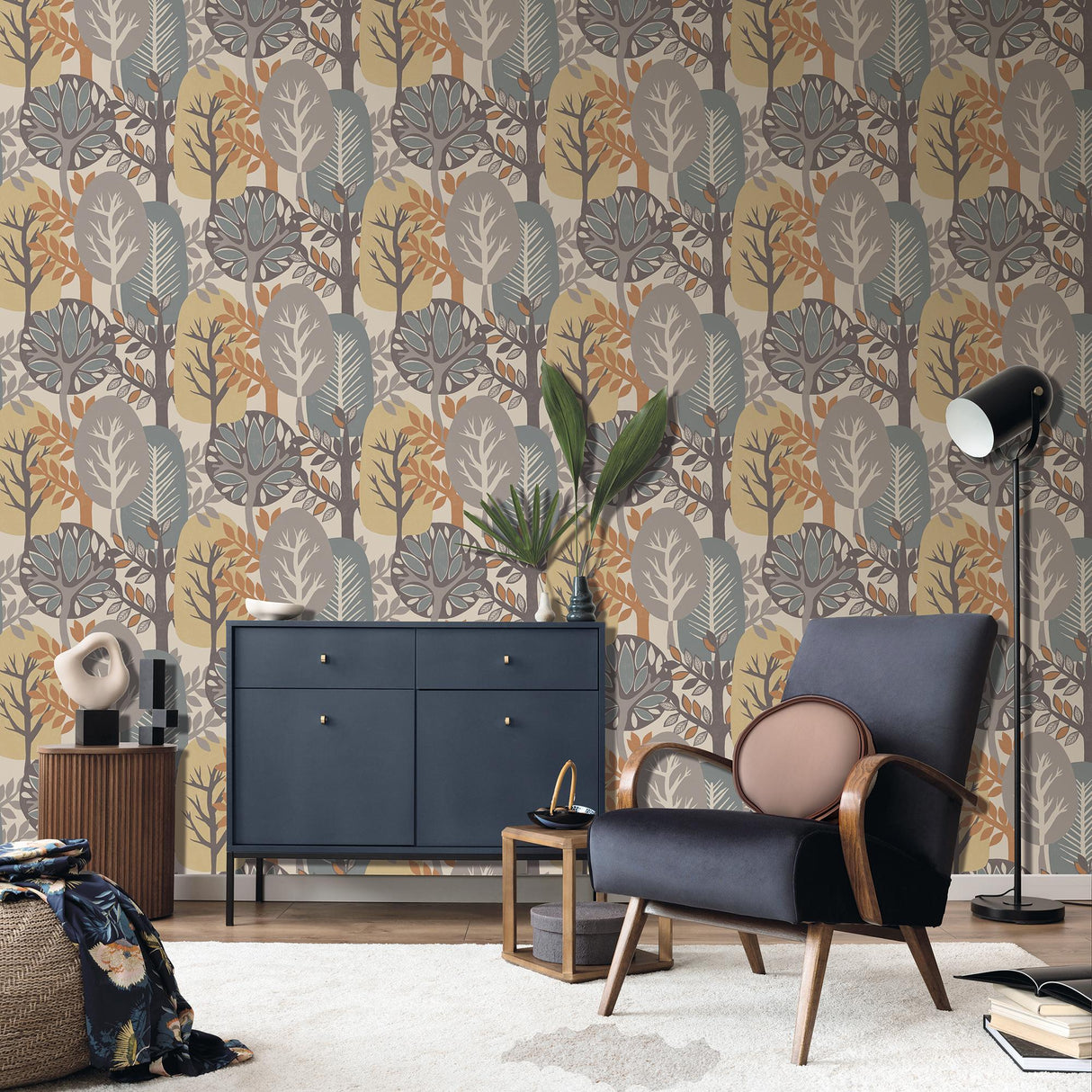Veer Decor Antibes Nature Forest Beige Wallpaper