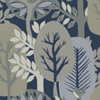 Veer Decor Antibes Nature Forest Navy Wallpaper