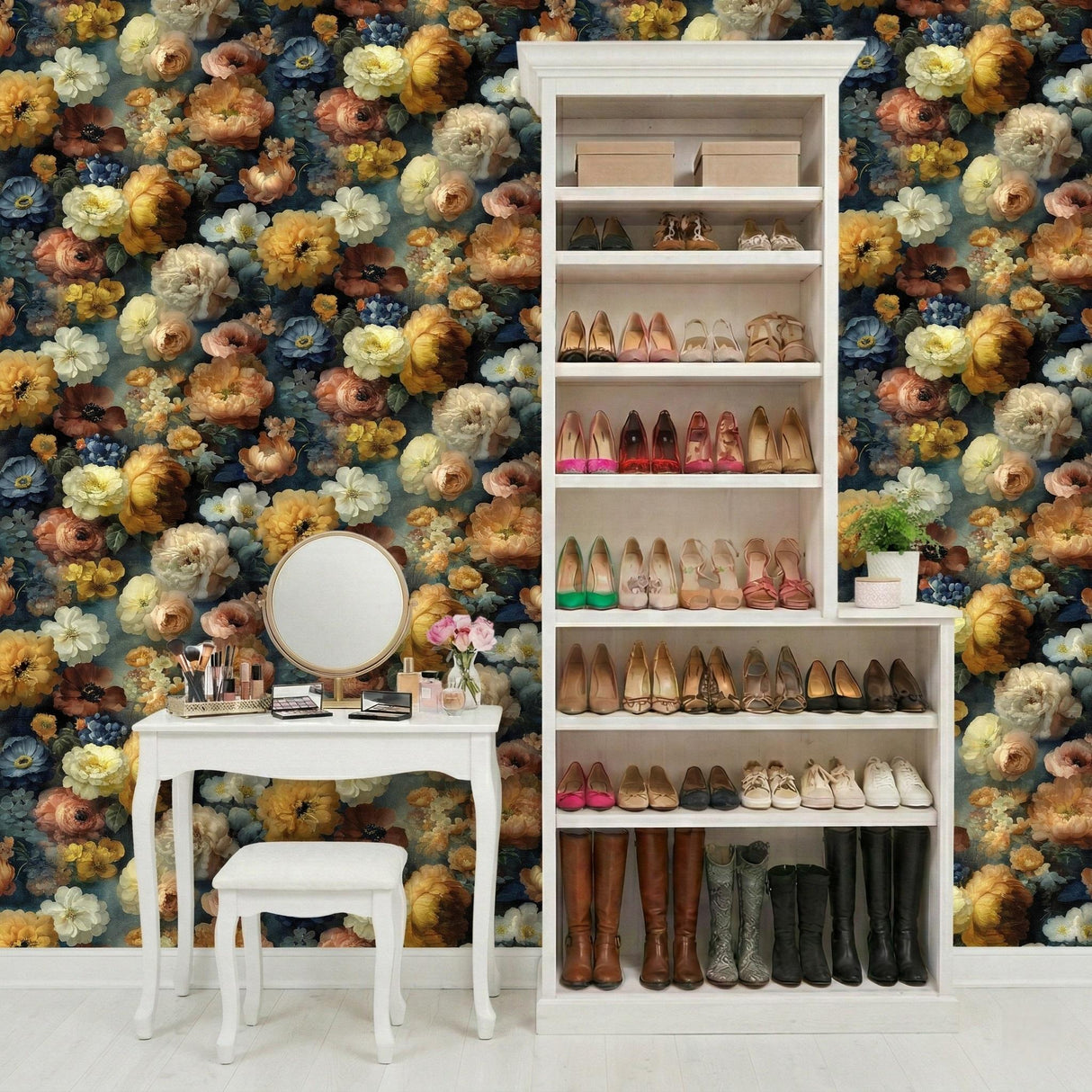 Veer Decor Moody Floral Yellow Peel & Stick Wallpaper