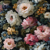 Veer Decor Floral Painting Pink Peel & Stick Wallpaper
