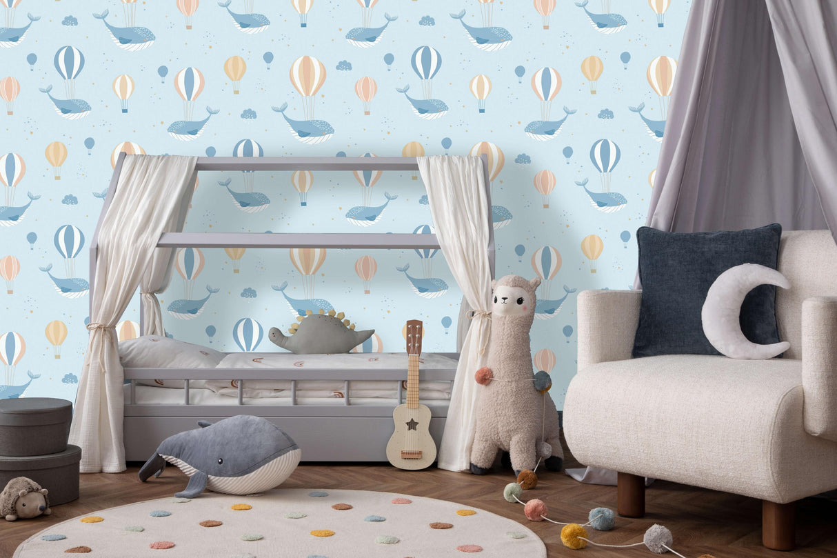 Veer Decor Celestial Sea Blue Wallpaper