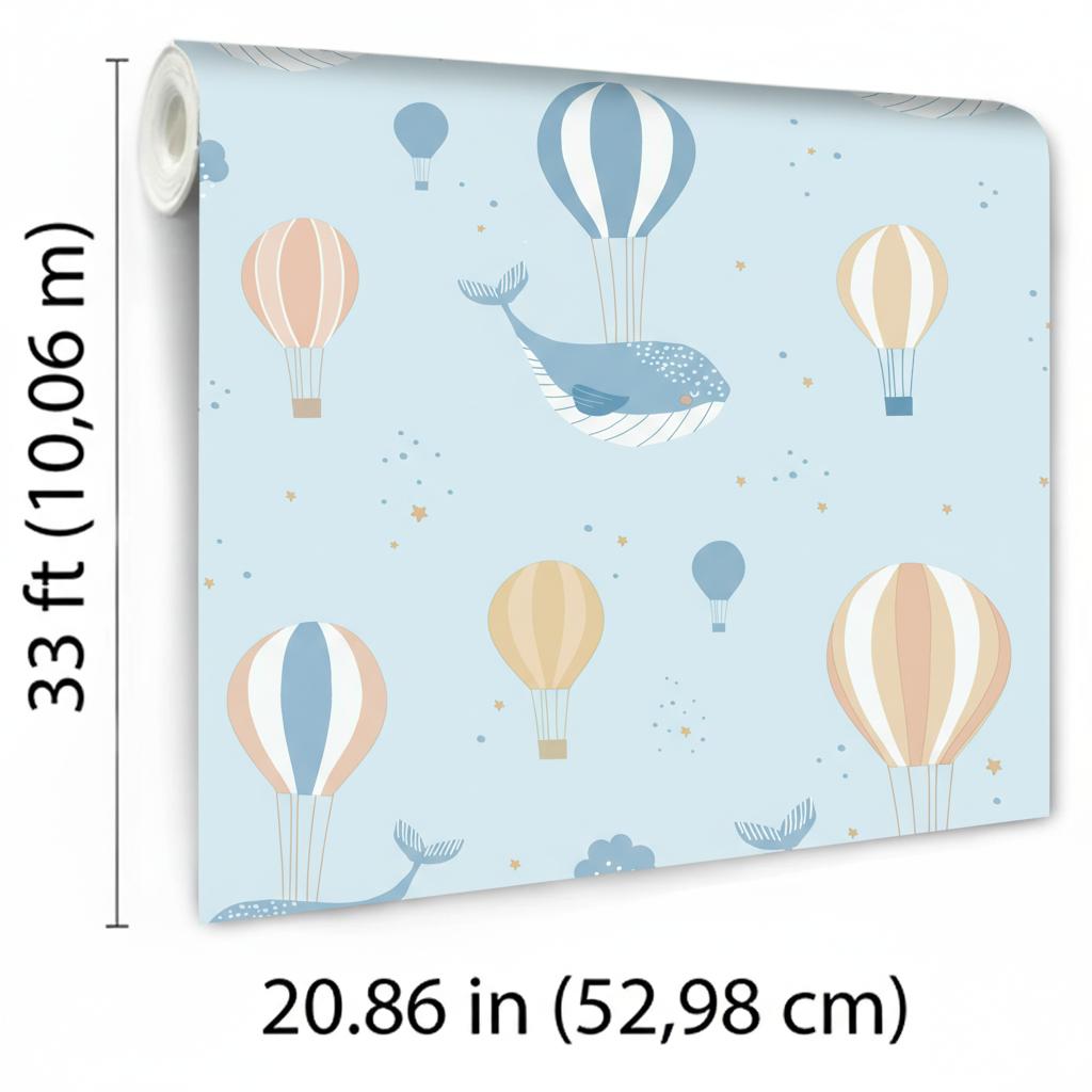 Veer Decor Celestial Sea Blue Wallpaper
