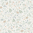Veer Decor Bramble & Bloom Blue Wallpaper