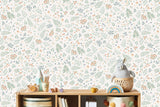 Veer Decor Bramble & Bloom Blue Wallpaper