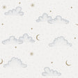 Veer Decor Moonlit Mist White Wallpaper