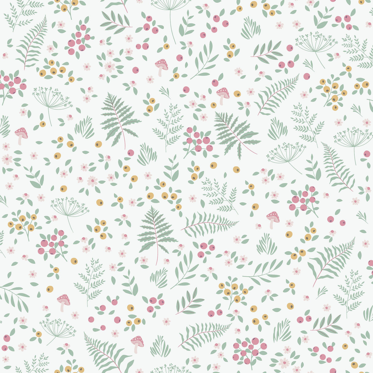Veer Decor Bramble & Bloom Pink Wallpaper