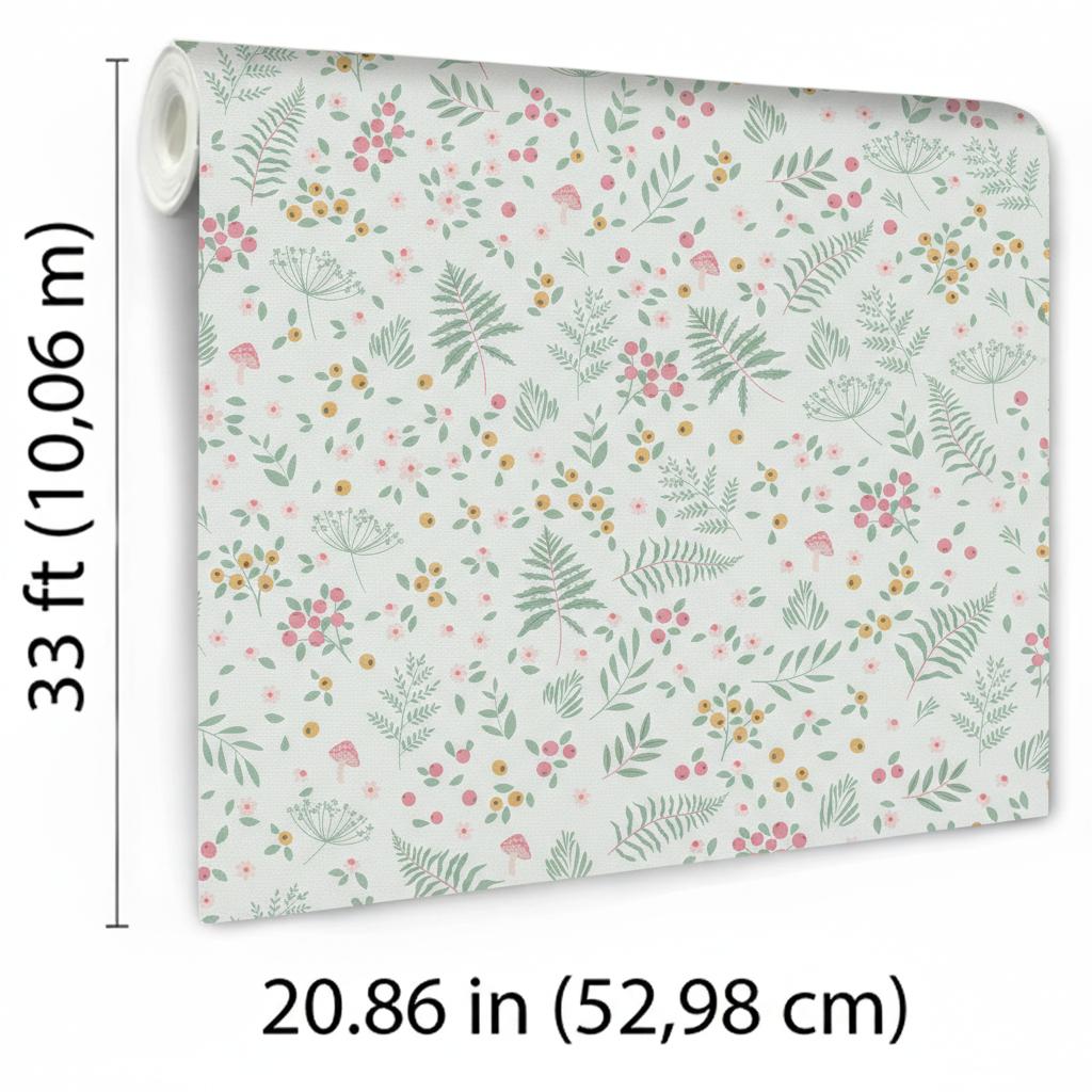 Veer Decor Bramble & Bloom Pink Wallpaper