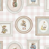 Veer Decor Woodland Gallery Pink Wallpaper